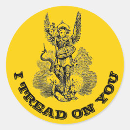 Adesivo Redondo Michael, o Arcanjo que LHE TRATEI Religiosamente