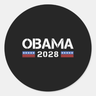 Adesivo Redondo Michelle Barack Obama Pelo Presidente 28 2028 4.º 