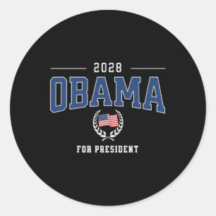 Adesivo Redondo Michelle Obama 2028 Pelo Presidente Democrata Patr