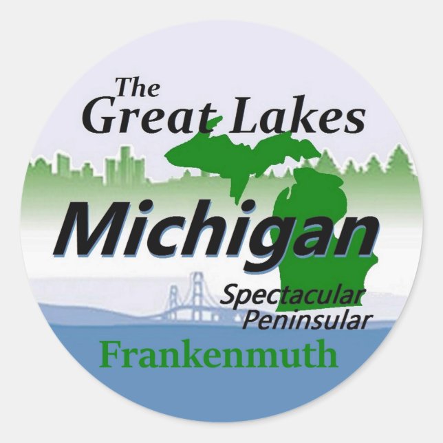 ADESIVO REDONDO MICHIGAN (Frente)