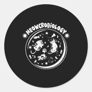 Adesivo Redondo Microbiologia Microbiologia Ciência das Cozinhas