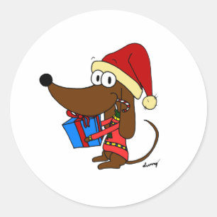 Adesivo Redondo Midge in a Santa Hat Stickers