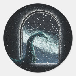 ADESIVO REDONDO MIDJOURNEY MONSTERS SÉRIE CRYPTID