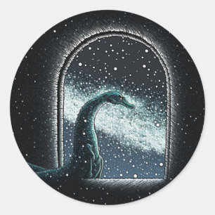 ADESIVO REDONDO MIDJOURNEY MONSTERS SÉRIE CRYPTID