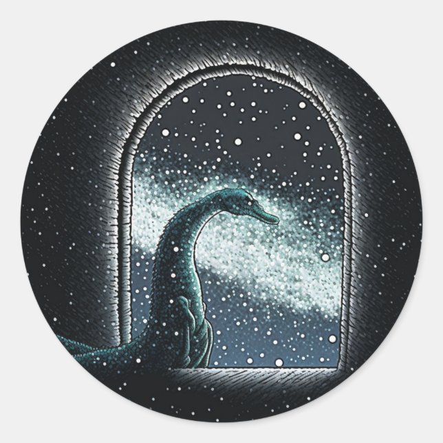 ADESIVO REDONDO MIDJOURNEY MONSTERS SÉRIE CRYPTID (Frente)