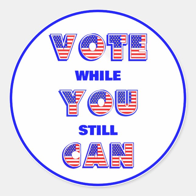 Adesivo Redondo Midterms 2026 Voting (Frente)