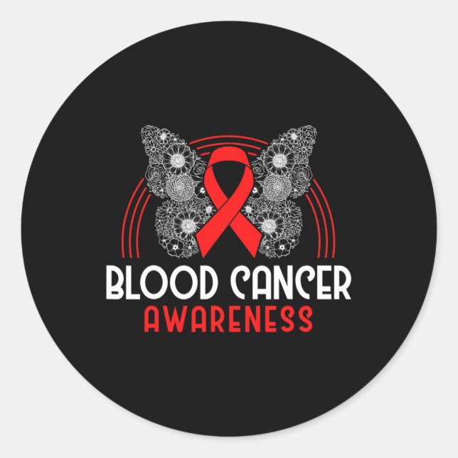 Adesivo Redondo Mieloma Celular Sobrevivente Sobrevivente Cancer S (Frente)