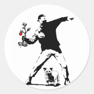 Adesivo Redondo Mikey Xmas