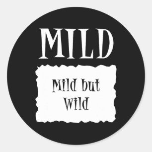 Adesivo Redondo MILD - Roupa de Taco de Halloween de Hot Packet