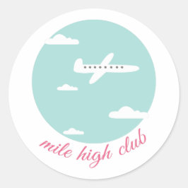 Adesivo Redondo Mile High Club