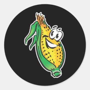 Adesivo Redondo milho rosto feliz no berço