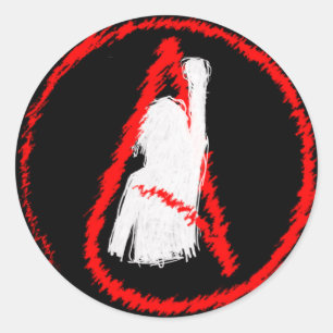 Adesivo Redondo Militante Ateista