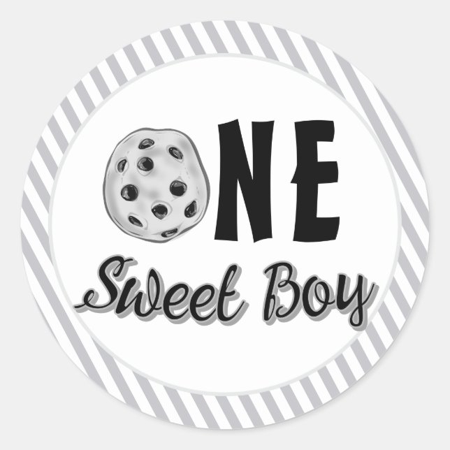 Adesivo Redondo Milk and Cookies Sweet First Birthday (Frente)