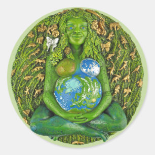 Adesivo Redondo Millennium Gaia Stickers