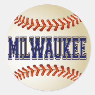 ADESIVO REDONDO MILWAUKEE BASEBALL