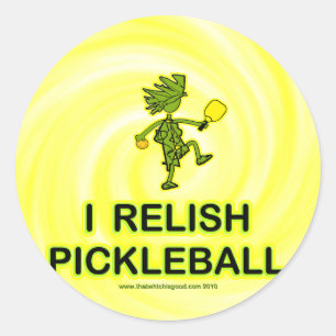 Adesivo Redondo Mim camisas & presentes de Pickleball da