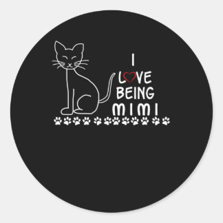 Adesivo Redondo Mimi Gift | Eu Adoro Ser Mimi Cat Lovely