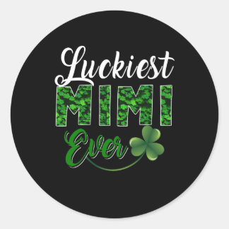 Adesivo Redondo Mimi Gift | Luckiest Mimi Ever Flower Mimi