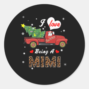 Adesivo Redondo Mimi Lover   Eu Adoro Ser Uma Árvore De Natal Mimi