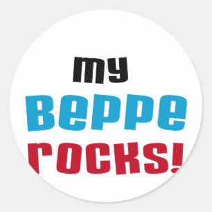 Adesivo Redondo Minha Beppe Rocks T-shirts e presentes
