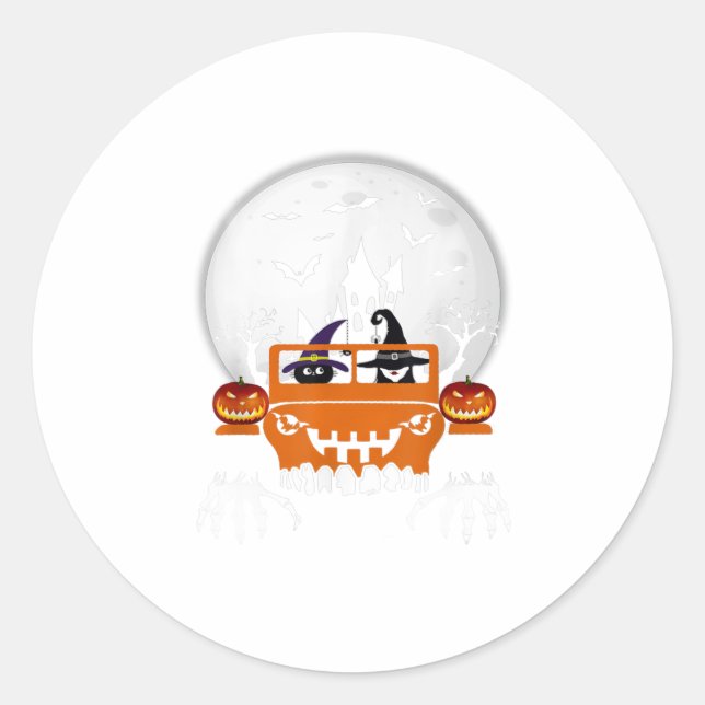 Adesivo Redondo Minha Broom Quebrou, Então Agora Eu Dirigo Jeeps H (Frente)