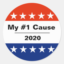 Adesivo Redondo Minha edição eleitoral de 2020