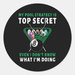 Adesivo Redondo Minha Estratégia De Piscina É Até