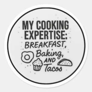 Adesivo Redondo Minha Experiência Culinária