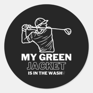 Adesivo Redondo Minha Jaqueta Verde na Lavagem Master Golf - Go Di