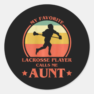 Adesivo Redondo Minha jogadora de lacrosse favorita me chama de ti