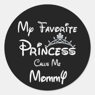 Adesivo Redondo Minha Princesa Favorita Me Chama De Camisetas Da M