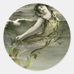 Adesivo Redondo Minha sereia pequena