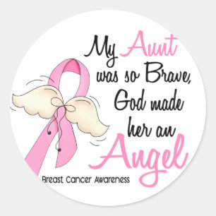 Adesivo Redondo Minha Tia É Um Cancer Anjo 2