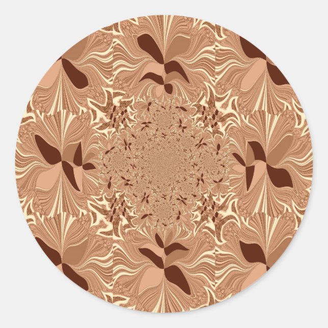 Adesivo Redondo Minhas Cores de Café da Manhã (Frente)