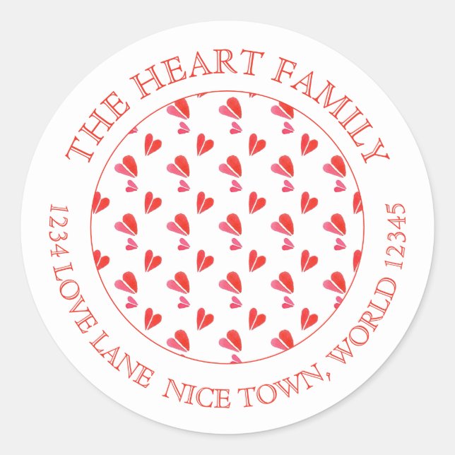 Adesivo Redondo MINI COLOCA Selos De Envelope Redondos Pequenos (Frente)