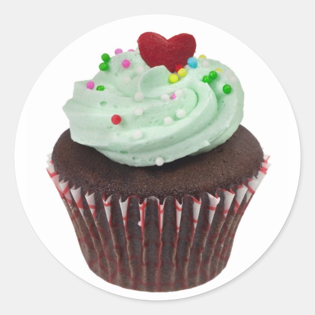 Adesivo Redondo Mini cupcake (Frente)