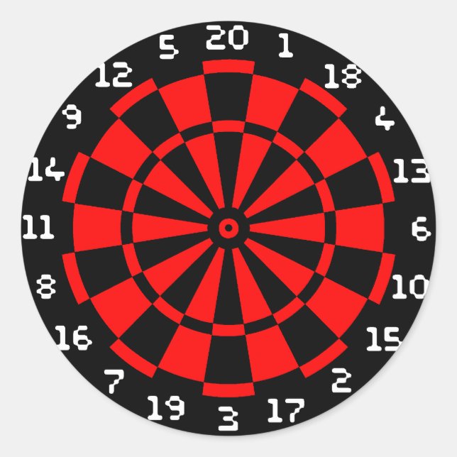 Adesivo Redondo Mini DartBoard (Frente)