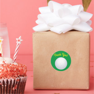 Adesivo Redondo Mini Golf Balls Festas de aniversário Crianças Esp