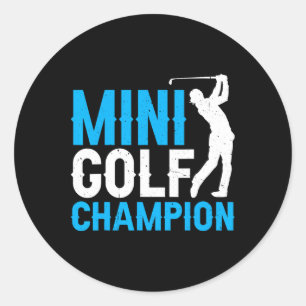 Adesivo Redondo Mini Golf Champion —