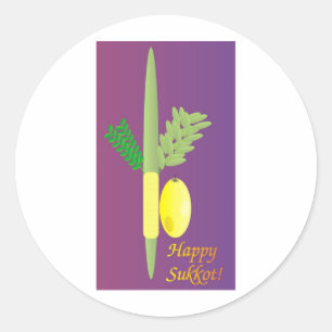 Adesivo Redondo Minim de Sukkot 4