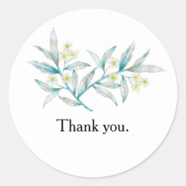 Adesivo Redondo Minimalist Business Thank You Sticker