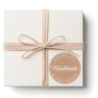 Adesivo Redondo Minimalist Homemade Business Sticker