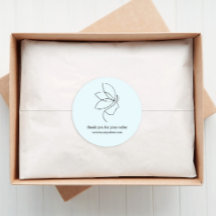 Mínimo, Beleza, Logotipo, Azul de Arte de Linha