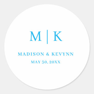 Adesivo Redondo Mínimo e Chic   Casamento