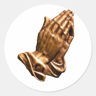 Adesivo Redondo ministério praying das mãos