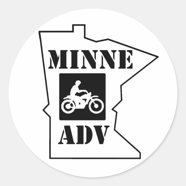 Adesivo Redondo MinneADV Circle Sticker (Frente)