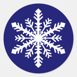 Adesivo Redondo Minnesnowta Snowflake