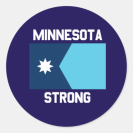 Adesivo Redondo Minnesota Strong Sticker