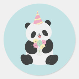 Adesivo Redondo Mint & Pink - design de Panda