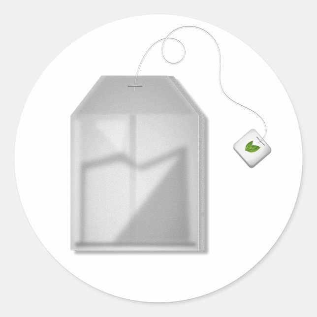 Adesivo Redondo Mint Tea Bag Stickers (Frente)
